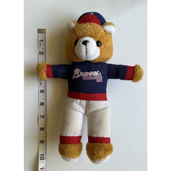 Vintage MLB Atlanta Braves 12" Plush Teddy Bear Play By Play - Picture 5 of 5